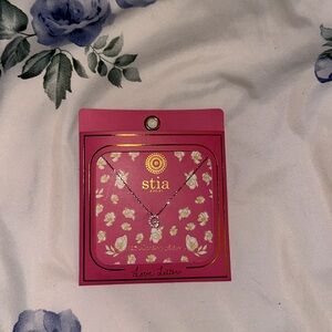 Silver “G” necklace